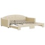 Sofá cama nido tela crema 100x200 cm de vidaXL, Camas y somieres - Ref: Foro24-3197539, Precio: 286,94 €, Descuento: %