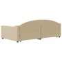 Trundle sofa bed cream fabric 100x200 cm by vidaXL, Beds and slatted bases - Ref: Foro24-3197539, Price: 286,94 €, Discount: %