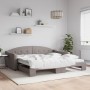 Sofá cama nido tela gris taupe 100x200 cm de vidaXL, Camas y somieres - Ref: Foro24-3197538, Precio: 286,94 €, Descuento: %