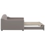 Sofá cama nido tela gris taupe 100x200 cm de vidaXL, Camas y somieres - Ref: Foro24-3197538, Precio: 286,94 €, Descuento: %