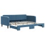 Sofá cama nido terciopelo azul 100x200 cm de vidaXL, Camas y somieres - Ref: Foro24-3197069, Precio: 281,99 €, Descuento: %