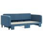 Sofá cama nido terciopelo azul 100x200 cm de vidaXL, Camas y somieres - Ref: Foro24-3197069, Precio: 281,99 €, Descuento: %