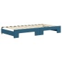 Sofá cama nido terciopelo azul 100x200 cm de vidaXL, Camas y somieres - Ref: Foro24-3197069, Precio: 281,99 €, Descuento: %