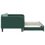 Dark green velvet trundle sofa bed 100x200 cm by vidaXL, Beds and slatted bases - Ref: Foro24-3197072, Price: 295,82 €, Disco...