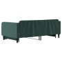 Dark green velvet trundle sofa bed 100x200 cm by vidaXL, Beds and slatted bases - Ref: Foro24-3197072, Price: 295,82 €, Disco...