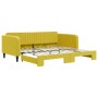 Sofá cama nido terciopelo amarillo 100x200 cm de vidaXL, Camas y somieres - Ref: Foro24-3197075, Precio: 313,97 €, Descuento: %