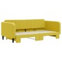 Sofá cama nido terciopelo amarillo 100x200 cm de vidaXL, Camas y somieres - Ref: Foro24-3197075, Precio: 313,97 €, Descuento: %