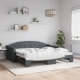 Trundle sofa bed dark gray fabric 90x190 cm by vidaXL, Beds and slatted bases - Ref: Foro24-3197541, Price: 284,25 €, Discoun...