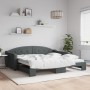 Trundle sofa bed dark gray fabric 100x200 cm by vidaXL, Beds and slatted bases - Ref: Foro24-3197536, Price: 276,61 €, Discou...