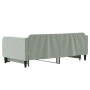 Sofá cama nido terciopelo gris claro 90x190 cm de vidaXL, Camas y somieres - Ref: Foro24-3197076, Precio: 265,32 €, Descuento: %