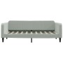 Light gray velvet trundle sofa bed 90x190 cm by vidaXL, Beds and slatted bases - Ref: Foro24-3197076, Price: 265,32 €, Discou...