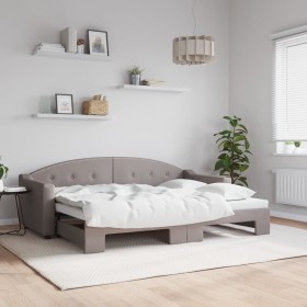 Sofá cama nido tela gris taupe 80x200 cm de vidaXL, Camas y somieres - Ref: Foro24-3197528, Precio: 287,99 €, Descuento: %