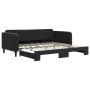 Sofá cama nido terciopelo negro 100x200 cm de vidaXL, Camas y somieres - Ref: Foro24-3197074, Precio: 283,10 €, Descuento: %