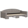 Sofá cama nido tela gris taupe 90x200 cm de vidaXL, Camas y somieres - Ref: Foro24-3197533, Precio: 290,29 €, Descuento: %