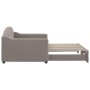 Sofá cama nido tela gris taupe 90x200 cm de vidaXL, Camas y somieres - Ref: Foro24-3197533, Precio: 290,29 €, Descuento: %