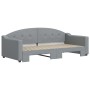 Sofá cama nido tela gris claro 90x190 cm de vidaXL, Camas y somieres - Ref: Foro24-3197540, Precio: 296,99 €, Descuento: %