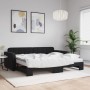 Trundle sofa bed with black velvet mattress 90x200 cm by vidaXL, Beds and slatted bases - Ref: Foro24-3196957, Price: 437,74 ...