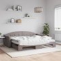 Sofá cama nido con colchón tela gris taupe 90x200 cm de vidaXL, Camas y somieres - Ref: Foro24-3197551, Precio: 443,89 €, Des...