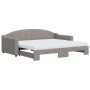 Sofá cama nido con colchón tela gris taupe 90x200 cm de vidaXL, Camas y somieres - Ref: Foro24-3197551, Precio: 443,89 €, Des...