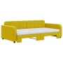 Trundle sofa bed with yellow velvet mattress 100x200 cm by vidaXL, Beds and slatted bases - Ref: Foro24-3196965, Price: 505,1...