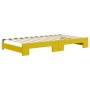 Trundle sofa bed with yellow velvet mattress 100x200 cm by vidaXL, Beds and slatted bases - Ref: Foro24-3196965, Price: 505,1...