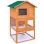 Casa de animales pequeños jaula conejera 3 niveles madera de vidaXL, Jaulas y habitáculos para animales pequeños - Ref: Foro2...