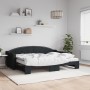 Trundle sofa bed with black fabric mattress 80x200 cm by vidaXL, Beds and slatted bases - Ref: Foro24-3197545, Price: 403,97 ...