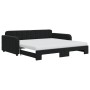 Sofá cama nido con colchón terciopelo negro 100x200 cm de vidaXL, Camas y somieres - Ref: Foro24-3196964, Precio: 602,53 €, D...