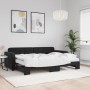 Sofá cama nido con colchón terciopelo negro 80x200 cm de vidaXL, Camas y somieres - Ref: Foro24-3196950, Precio: 461,13 €, De...