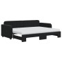 Sofá cama nido con colchón terciopelo negro 80x200 cm de vidaXL, Camas y somieres - Ref: Foro24-3196950, Precio: 461,13 €, De...