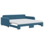 Sofá cama nido con colchón terciopelo azul 100x200 cm de vidaXL, Camas y somieres - Ref: Foro24-3196959, Precio: 579,99 €, De...