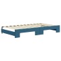 Sofá cama nido con colchón terciopelo azul 100x200 cm de vidaXL, Camas y somieres - Ref: Foro24-3196959, Precio: 579,99 €, De...