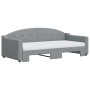 Sofá cama nido con colchón tela gris claro 90x190 cm de vidaXL, Camas y somieres - Ref: Foro24-3197558, Precio: 468,89 €, Des...