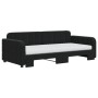 Sofá cama nido con colchón terciopelo negro 90x190 cm de vidaXL, Camas y somieres - Ref: Foro24-3196968, Precio: 511,38 €, De...