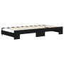 Trundle sofa bed with black velvet mattress 90x190 cm by vidaXL, Beds and slatted bases - Ref: Foro24-3196968, Price: 511,38 ...