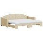 Sofá cama nido con colchón tela crema 80x200 cm de vidaXL, Camas y somieres - Ref: Foro24-3197547, Precio: 435,77 €, Descuent...