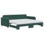 Trundle sofa bed with dark green velvet mattress 90x200 cm by vidaXL, Beds and slatted bases - Ref: Foro24-3196955, Price: 43...