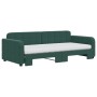 Trundle sofa bed with dark green velvet mattress 90x200 cm by vidaXL, Beds and slatted bases - Ref: Foro24-3196955, Price: 43...