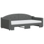 Sofá cama nido con colchón tela gris oscuro 90x190 cm de vidaXL, Camas y somieres - Ref: Foro24-3197559, Precio: 515,90 €, De...