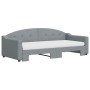 Sofá cama nido con colchón tela gris claro 90x200 cm de vidaXL, Camas y somieres - Ref: Foro24-3197548, Precio: 443,55 €, Des...