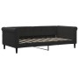 Sofá cama nido con cajones terciopelo negro 90x190 cm de vidaXL, Camas y somieres - Ref: Foro24-3197834, Precio: 323,84 €, De...