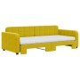 Sofá cama nido con colchón terciopelo amarillo 90x200 cm de vidaXL, Camas y somieres - Ref: Foro24-3196958, Precio: 535,38 €,...