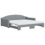 Sofá cama nido con colchón tela gris claro 100x200 cm de vidaXL, Camas y somieres - Ref: Foro24-3197553, Precio: 451,06 €, De...