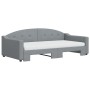 Sofá cama nido con colchón tela gris claro 100x200 cm de vidaXL, Camas y somieres - Ref: Foro24-3197553, Precio: 451,06 €, De...