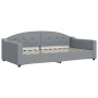 Trundle sofa bed with light gray fabric mattress 100x200 cm by vidaXL, Beds and slatted bases - Ref: Foro24-3197553, Price: 4...