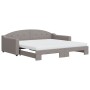 Sofá cama nido con colchón tela gris taupe 100x200 cm de vidaXL, Camas y somieres - Ref: Foro24-3197556, Precio: 449,60 €, De...