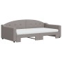 Sofá cama nido con colchón tela gris taupe 100x200 cm de vidaXL, Camas y somieres - Ref: Foro24-3197556, Precio: 449,60 €, De...