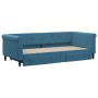 Sofá cama nido con cajones terciopelo azul 90x200 cm de vidaXL, Camas y somieres - Ref: Foro24-3197818, Precio: 328,95 €, Des...