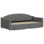 Sofá cama nido con cajones tela gris oscuro 90x190 cm de vidaXL, Camas y somieres - Ref: Foro24-3197577, Precio: 337,69 €, De...