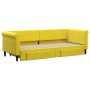 Trundle sofa bed with drawers yellow velvet 80x200 cm by vidaXL, Beds and slatted bases - Ref: Foro24-3197817, Price: 356,89 ...